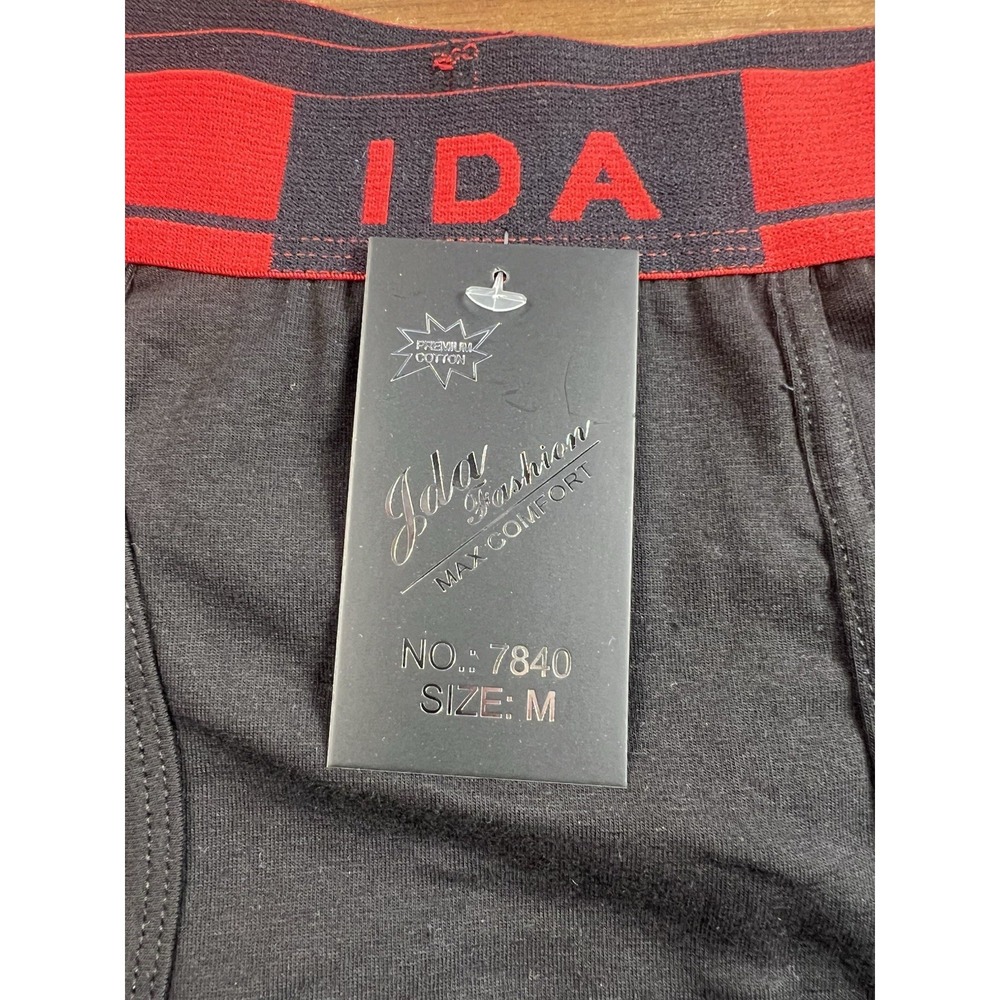 4 Pairs IDA Men's M Boxer Briefs NWT Cotton Stretch - Picture 3 of 4